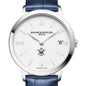 William & Mary Women's Baume et Mercier 36.5mm Classima Watch with White Dial & Blue Leather Strap Shot #1