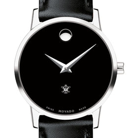 William &amp; Mary Women&#39;s Movado Museum with Leather Strap Shot #1