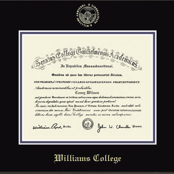 Williams College Diploma Frame, the Fidelitas Shot #2