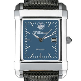 Williams College Men&#39;s Blue Steel Quad with Leather Strap Shot #1