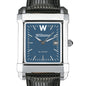 Williams College Men's Blue Steel Quad with Leather Strap Shot #1