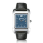 Williams College Men's Blue Steel Quad with Leather Strap Shot #2