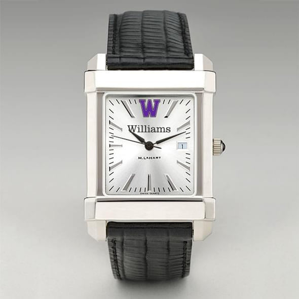 Williams College Men&#39;s Collegiate Watch with Leather Strap Shot #2
