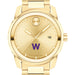 Williams College Men's Movado BOLD Gold with Date Window