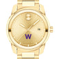 Williams College Men's Movado BOLD Gold with Date Window Shot #1