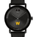 Williams College Men's Movado BOLD with Black Leather Strap