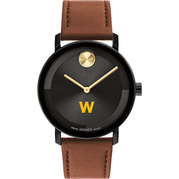 Williams College Men's Movado BOLD with Cognac Leather Strap Shot #2
