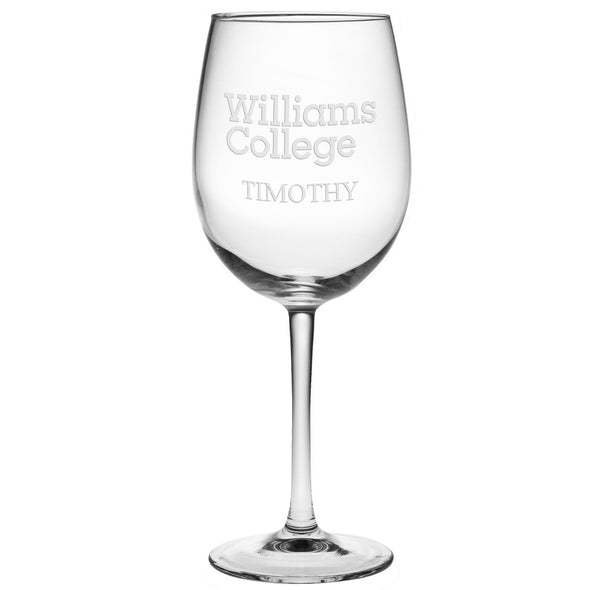 Williams College Red Wine Glasses - Made in the USA Shot #2