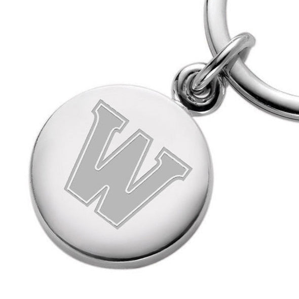 Williams College Sterling Silver Insignia Key Ring Shot #2