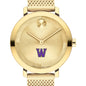 Williams College Women's Movado Bold Gold with Mesh Bracelet Shot #1
