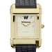 Williams Men's Gold Quad with Leather Strap