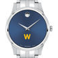 Williams Men's Movado Collection Stainless Steel Watch with Blue Dial Shot #1