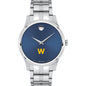 Williams Men's Movado Collection Stainless Steel Watch with Blue Dial Shot #2