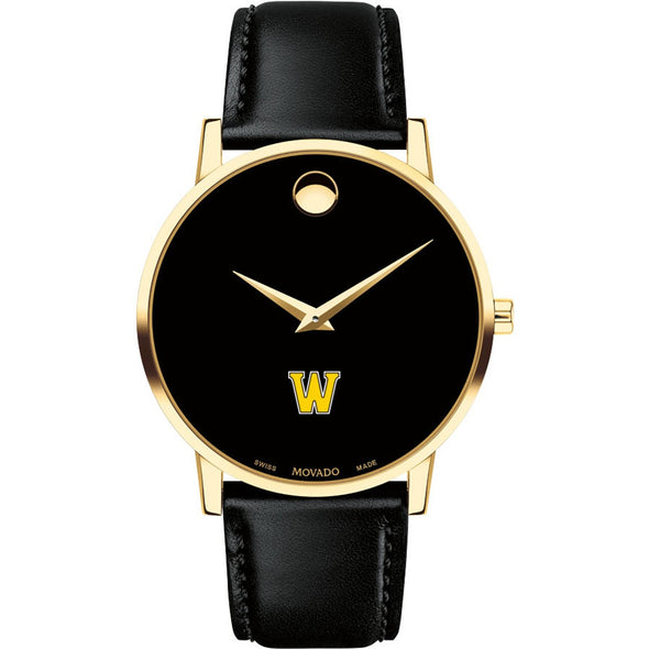 Williams Men&#39;s Movado Gold Museum Classic Leather Shot #2
