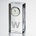 Williams Tall Glass Desk Clock by Simon Pearce