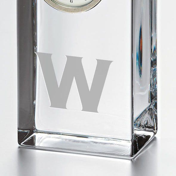 Williams Tall Glass Desk Clock by Simon Pearce Shot #2