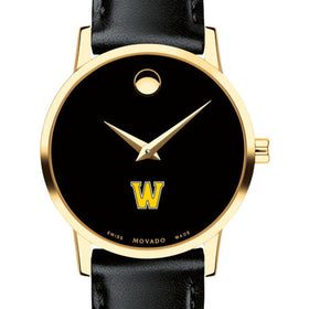 Williams Women&#39;s Movado Gold Museum Classic Leather Shot #1