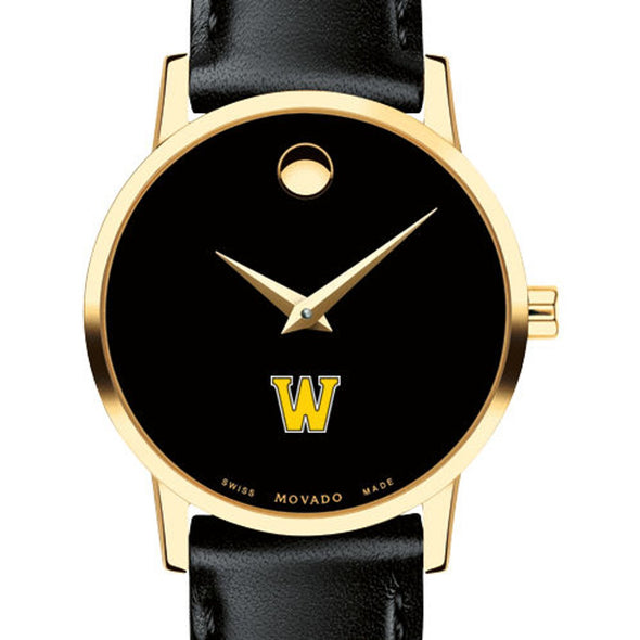 Williams Women&#39;s Movado Gold Museum Classic Leather Shot #1
