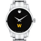 Williams Women's Movado Stainless Steel Watch with Black Dial Shot #1