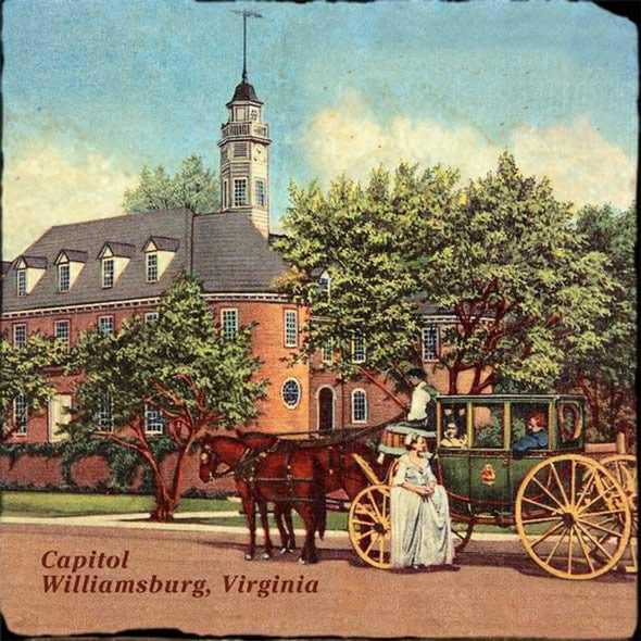 Williamsburg Vintage Marble Coasters Shot #2
