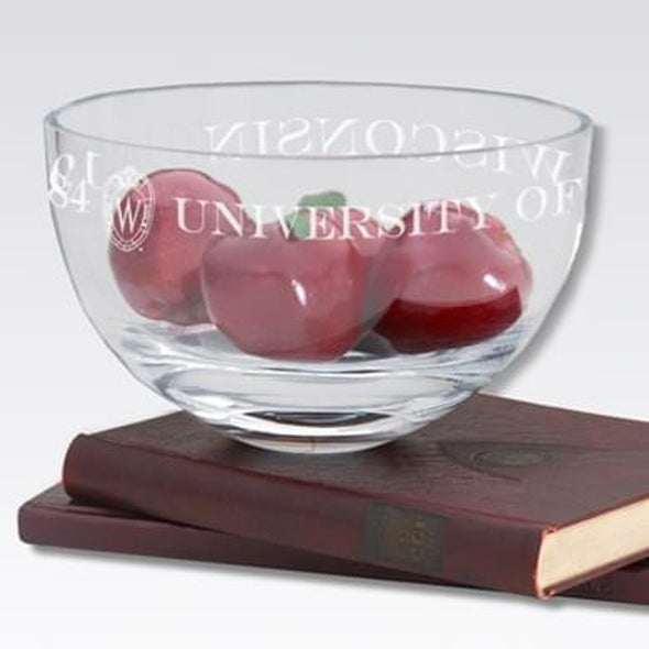 Wisconsin 10" Glass Celebration Bowl Shot #1