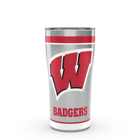 Wisconsin 20 oz. Stainless Steel Tervis Tumblers with Hammer Lids - Set of 2 Shot #1