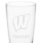 Wisconsin 20oz Pilsner Glasses - Set of 2 Shot #3