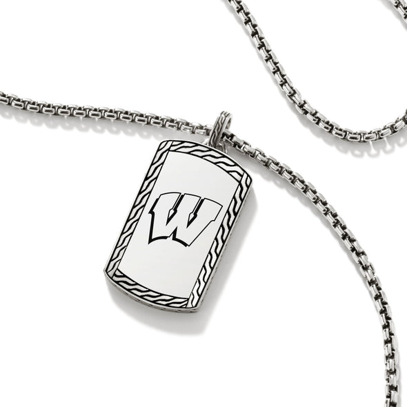 Wisconsin Dog Tag by John Hardy with Box Chain Shot #3