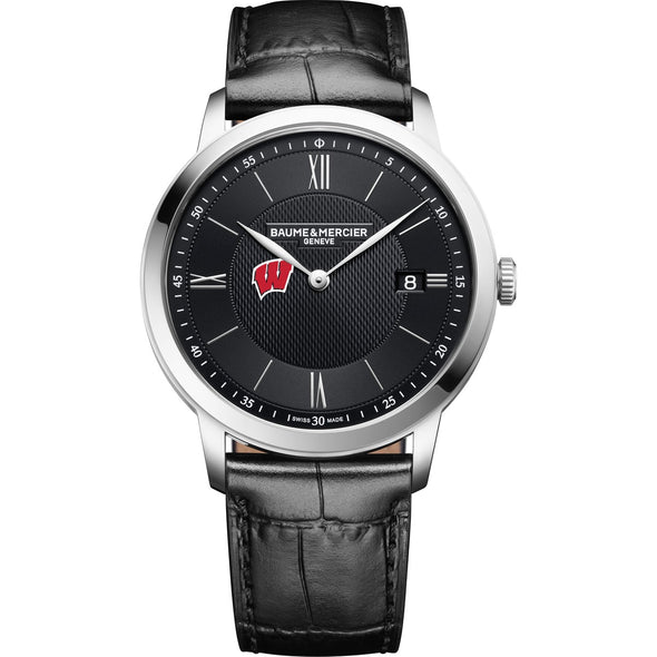 Wisconsin Men's Baume et Mercier 40mm Classima Quartz Watch with Black Dial & Black Leather Strap Shot #2