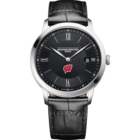 Wisconsin Men's Baume et Mercier 40mm Classima Quartz Watch with Black Dial & Black Leather Strap Shot #2