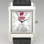 Wisconsin Men's Collegiate Watch with Leather Strap Shot #1