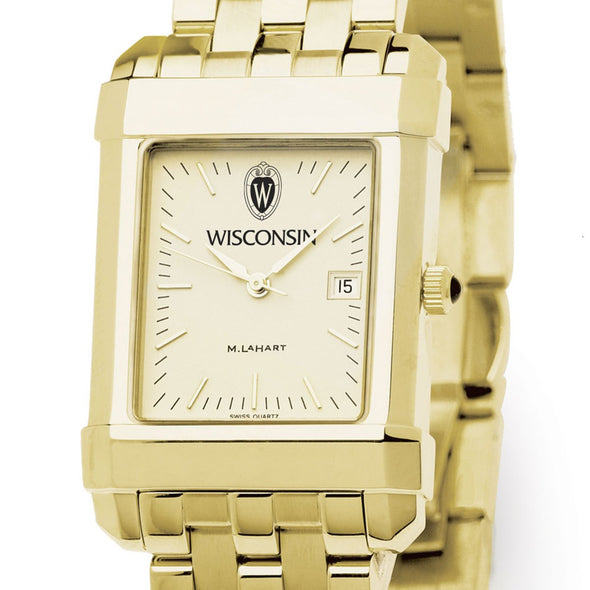 Wisconsin Men's Gold Quad with Bracelet Shot #1
