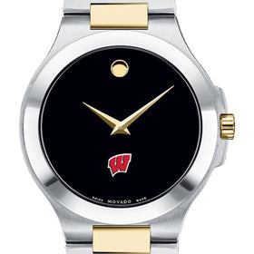 Wisconsin Men&#39;s Movado Collection Two-Tone Watch with Black Dial Shot #1