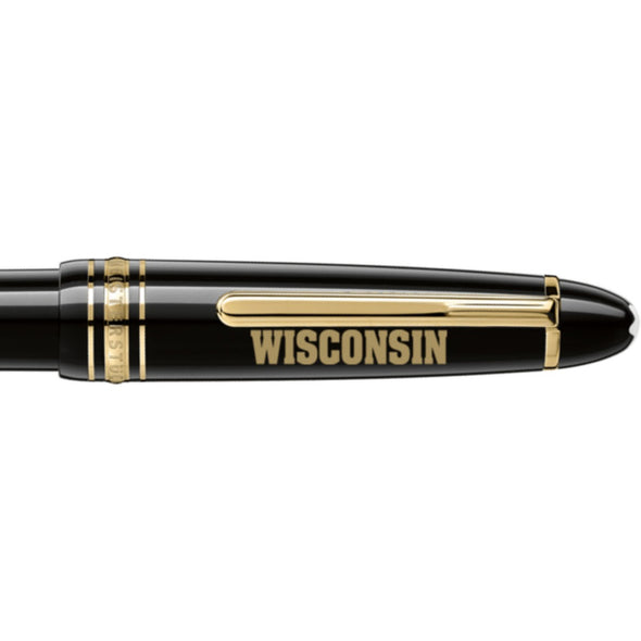 Wisconsin Montblanc Meisterstück Midsize Ballpoint Pen in Gold Shot #2