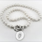 Wisconsin Pearl Necklace with Sterling Silver Charm Shot #1