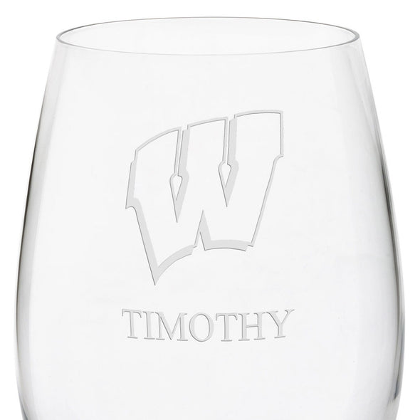 Wisconsin Red Wine Glasses - Set of 2 Shot #3