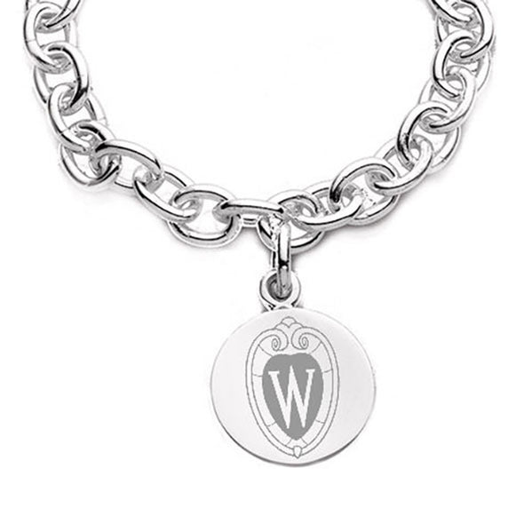 Wisconsin Sterling Silver Charm Bracelet Shot #2