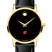 Wisconsin Women's Movado Gold Museum Classic Leather
