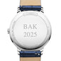 Women's Baume et Mercier 36.5mm Classima Watch with White Dial & Blue Leather Strap Caseback Engraving