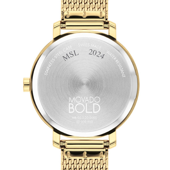 Women&#39;s MOVADO BOLD EVOLUTION 2.0 Gold Back with Personalization