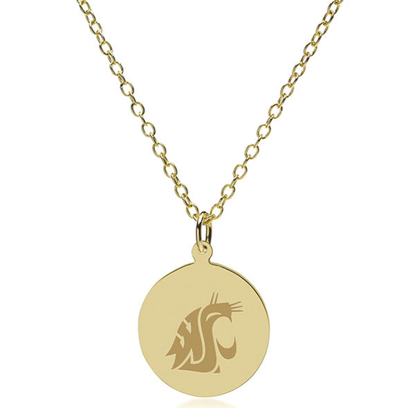 WSU 18K Gold Pendant & Chain Shot #2
