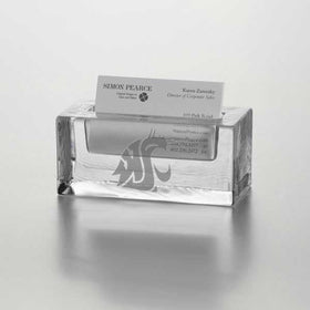 WSU Glass Business Cardholder by Simon Pearce Shot #1