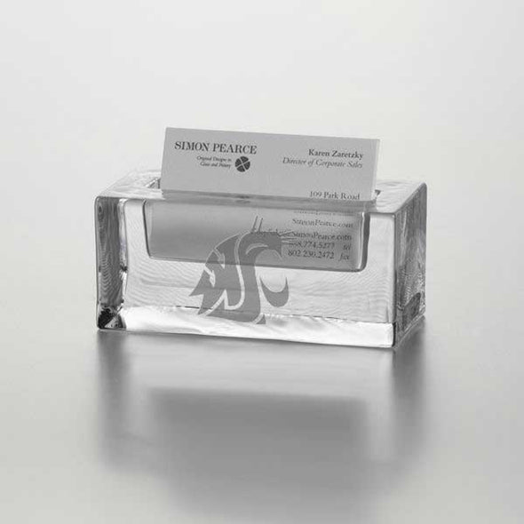 WSU Glass Business Cardholder by Simon Pearce Shot #1