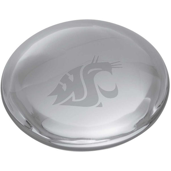 WSU Glass Dome Paperweight by Simon Pearce Shot #2