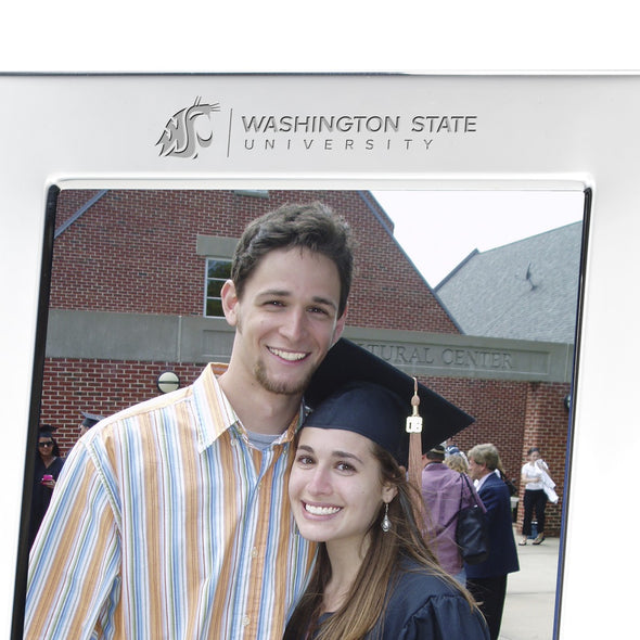WSU Polished Pewter 5x7 Picture Frame Shot #2