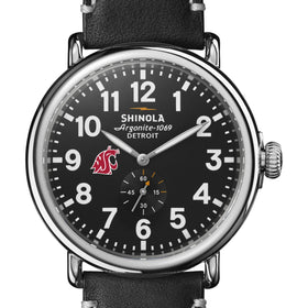 WSU Shinola Watch, The Runwell 47 mm Black Dial Shot #1
