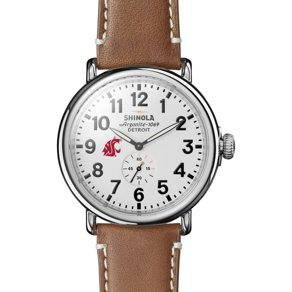WSU Shinola Watch, The Runwell 47 mm White Dial Shot #2