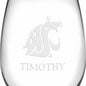 WSU Stemless Wine Glasses Made in the USA - Set of 2 Shot #3