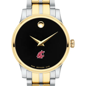 WSU Women's Movado Collection Two-Tone Watch with Black Dial Shot #1