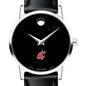 WSU Women's Movado Museum with Leather Strap Shot #1